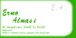 erno almasi business card